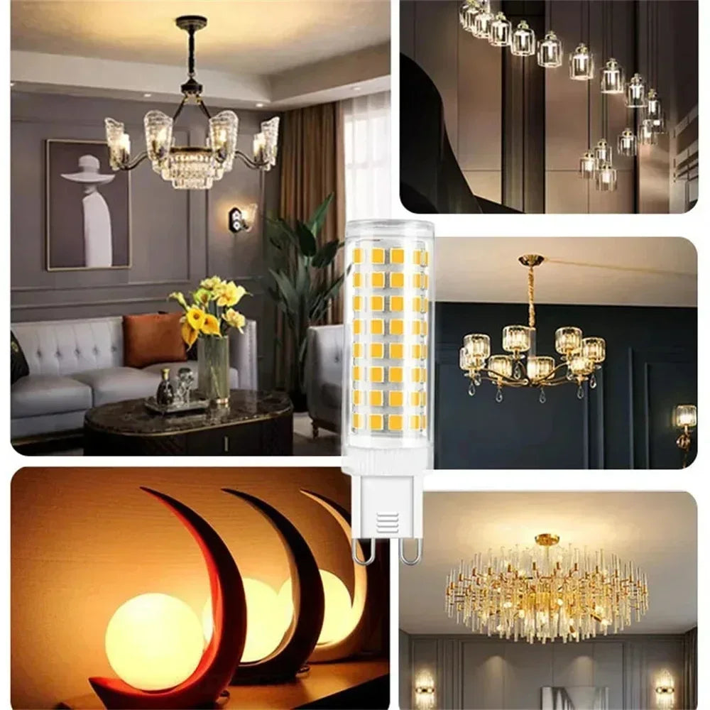1 Pcs Highlight G9 E14 LED Lamp Bulb AC 220V 15W 7W 9W 12W SMD2835 3000K 4000K 6000K Switch Control No Flicker Ceramic Lights
