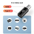 USB B Male to USB Type C Female Adapter For MIDI Controller Data Transfer Converter For HP Canon Lexmark Printer Scanner Copier