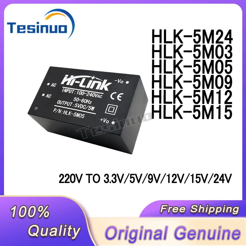 1/PCS New HLK-5M03 5M03 HLK-5M05 5M05 HLK-5M09 5M09 HLK-5M12 5M12 HLK-5M15 5M15 HLK-5M24 AC-DC Isolated power module In Stock