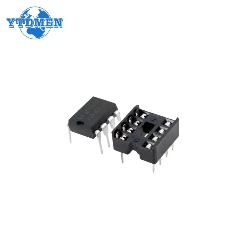 20PCS NE555 NE555P IC 555 Timer Programming Oscillator Chip & 8 Pin DIP Sockets Kit (10 Each)