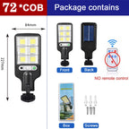 Solar Street Lights Outdoor Solar Lamp With 3 Light Mode Waterproof Motion Sensor Security Lighting for Garden Patio Path Yard