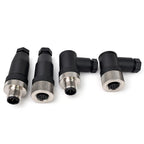 1PCS M12 A Code Circular Sensor Connector 4Pin 5Pin 8Pin 12Pin Male & Female Straight / Right Angled Waterproof Cable Plug