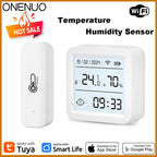 Tuya WIFI Temperature and Humidity Sensor Hygrometer Thermometer with/No LCD Display Indoor Support Alexa Google Assistant