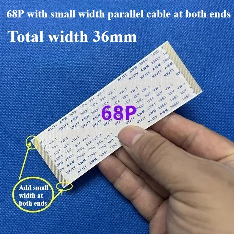 1PCS AWM 20706/20861 Flexible Flat Cable, Gold-Plated FFC FPC 0.5mm Pitch 40-96Pin 105C 60V VW-1 Ribbon Cable