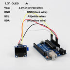 1.3" OLED Display Blue / White I2C IIC Serial 128X64 SH1106 LCD 1.3inch Screen Module for Arduino 51 MSP420 STIM32 SCR