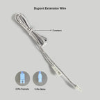 1/3/5Pcs 2m Dupont Extension Wire 2Pin 8mm 10mm Solderless Crystal Connector for Cabinet Wardrobe 2835 SMD 12V/24V LED Strip