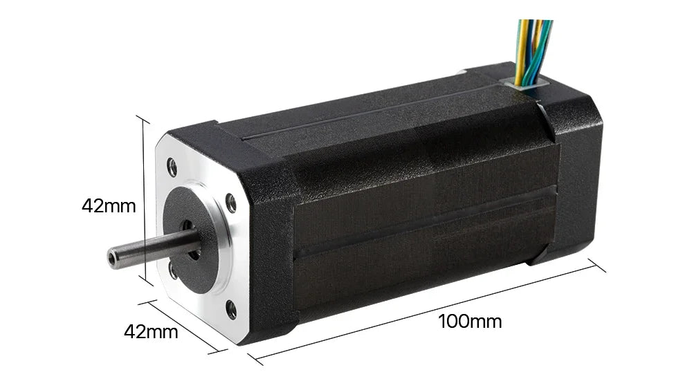 Nema17 105W BLDC Motor 42mm 3-Phase 4000Rpm 24VDC Square Brushless Motor with Hall-Sensor For 3D Printer