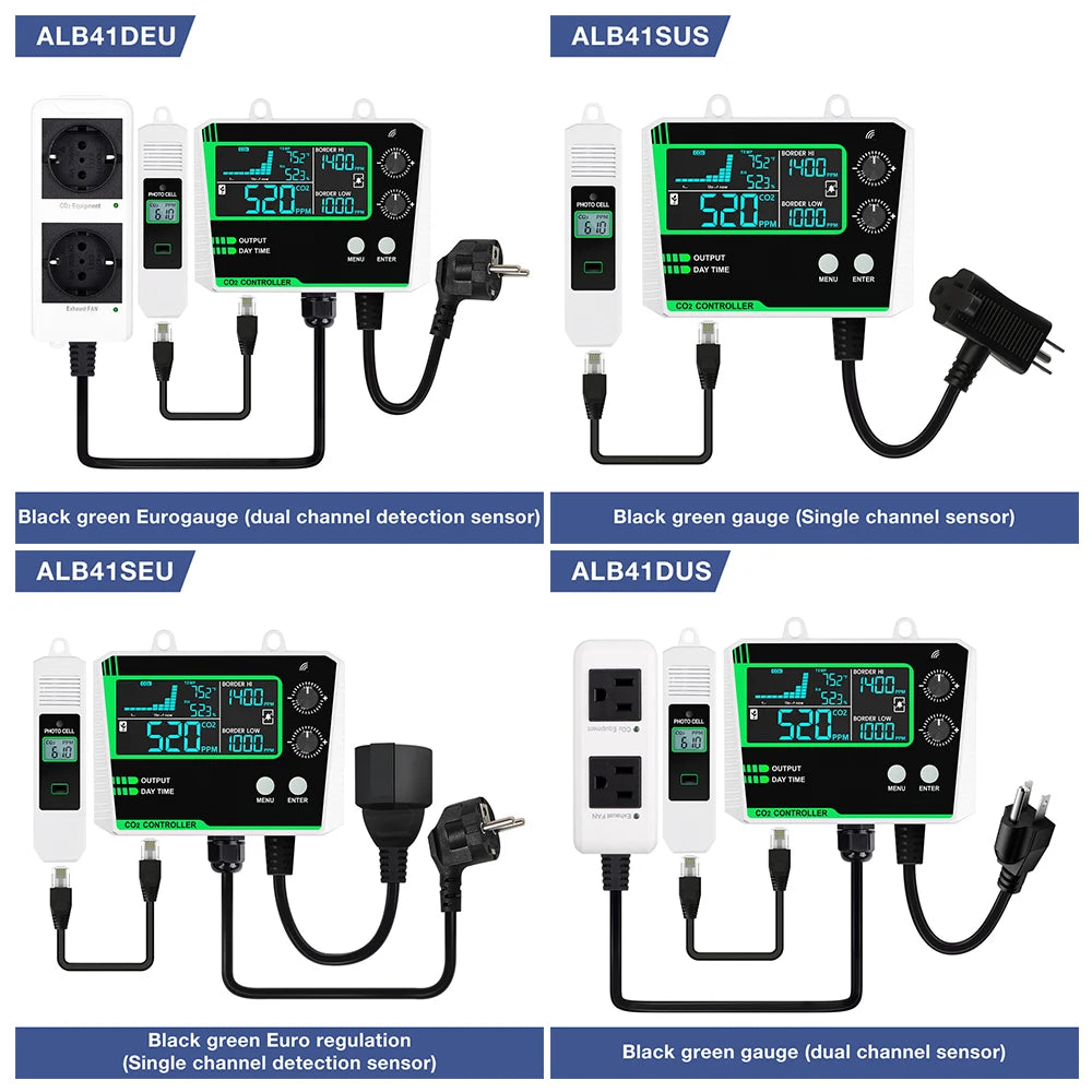 Automatic CO2 Concentration Control 0-5000ppm Carbon Dioxide Controller NDIR Sensor CO2 Detector for Greenhouse