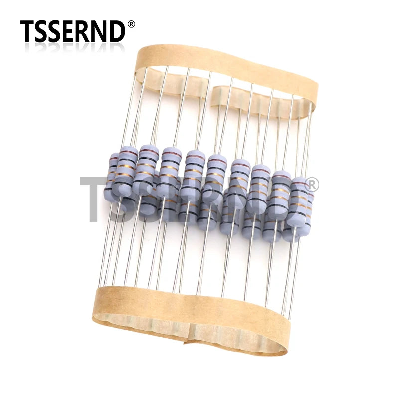 20pcs 1W 5% Wire Wound Resistor Fuse Winding Resistance 0.1R 0.33R 1R 2.2R 3R 4.7R 5.1R 6.8R 10R 22R 68R 100R 200R 510R 0.1 Ohm