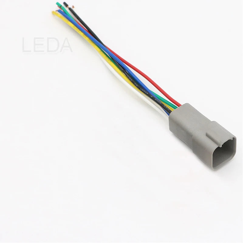 1Pcs DT Waterproof Automotive Connector With 15cm Wiring DT06-2S/DT04-2P 3P 4P 6P 8P 12P Male Female Plug Socket For Automobile
