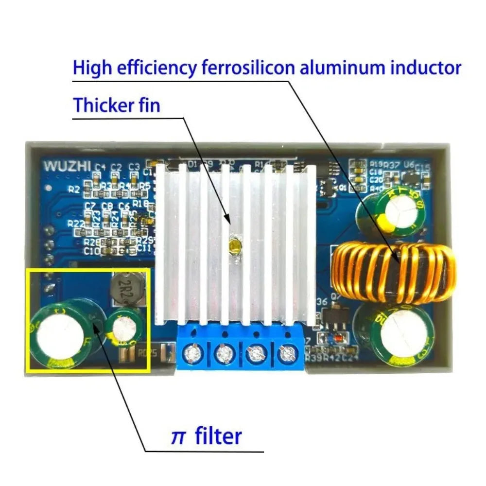ZK-4KX DC DC Buck Boost Converter CC CV 0.5-30V 4A 5V 6V 12V 24V Power Module Adjustable Regulated laboratory power supply