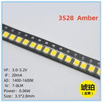 2000Pcs 3528 SMD LED Red Blue Green White Yellow Pink UV RGB LED Lamp Beads Size 1210 Light-emitting Diode High Bright Quality
