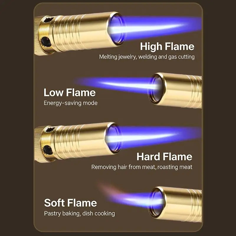 Professional Metal Welding Gas Torch Flame Butane Portable Outdoor BBQ Spray Nozzle Flamethrower Welding Equipment Kitchen