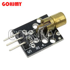10PCS/LOT 3pin 650nm Red Laser Transmitter Dot Diode Copper Head Module KY-008 for DIY Kit