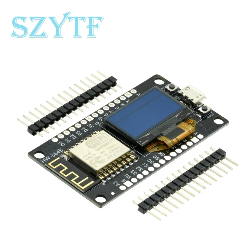 Nodemcu WiFi ESP8266 Development Board 0.96 Inch OLED Micro Type-C For Arduino
