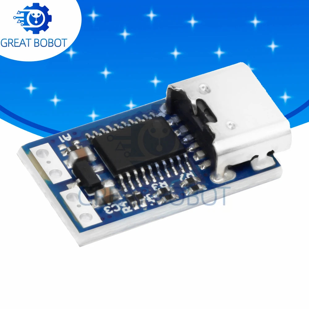 DC004-PD USB-C Trigger Module (PD3.0/PPS/QC4+) - 3-21V 5A Programmable Decoy with 100W E-Marker Cable for Laptop Power Banks