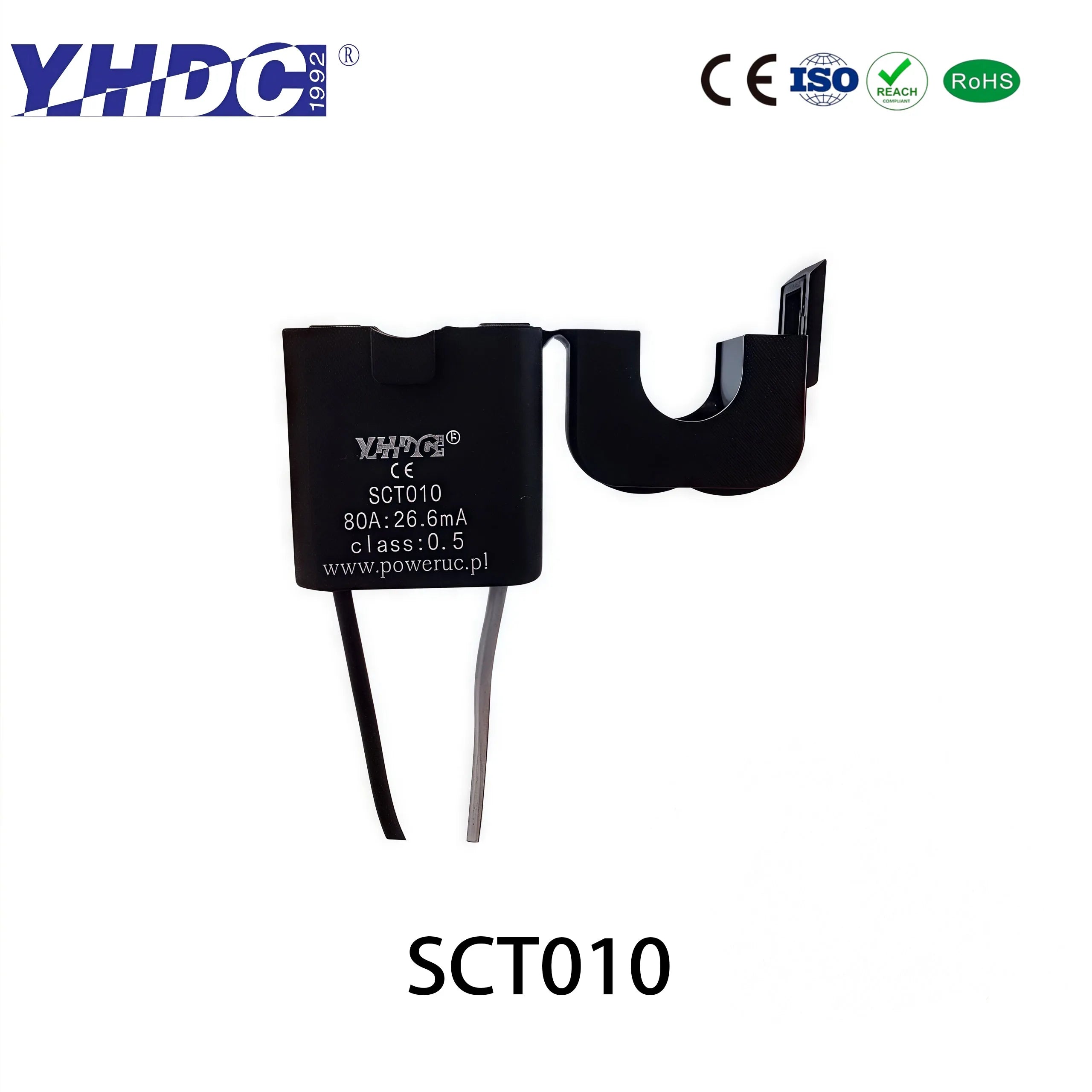 YHDC SCT010 Input 20A/50A/60A/80A Output 20mA/10mA/50mA/25mA/16.6mA/26.6mA/40mA/80mA 0.5% Current Transformer
