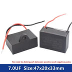 CBB61 450V Start Capacitor 1uf/1.5/1.8/2/2.5/3/4/5/6/7/8UF/10/12/15/18/20 UF Fan Ceiling Exhaust Motor Run Capacitor CBB