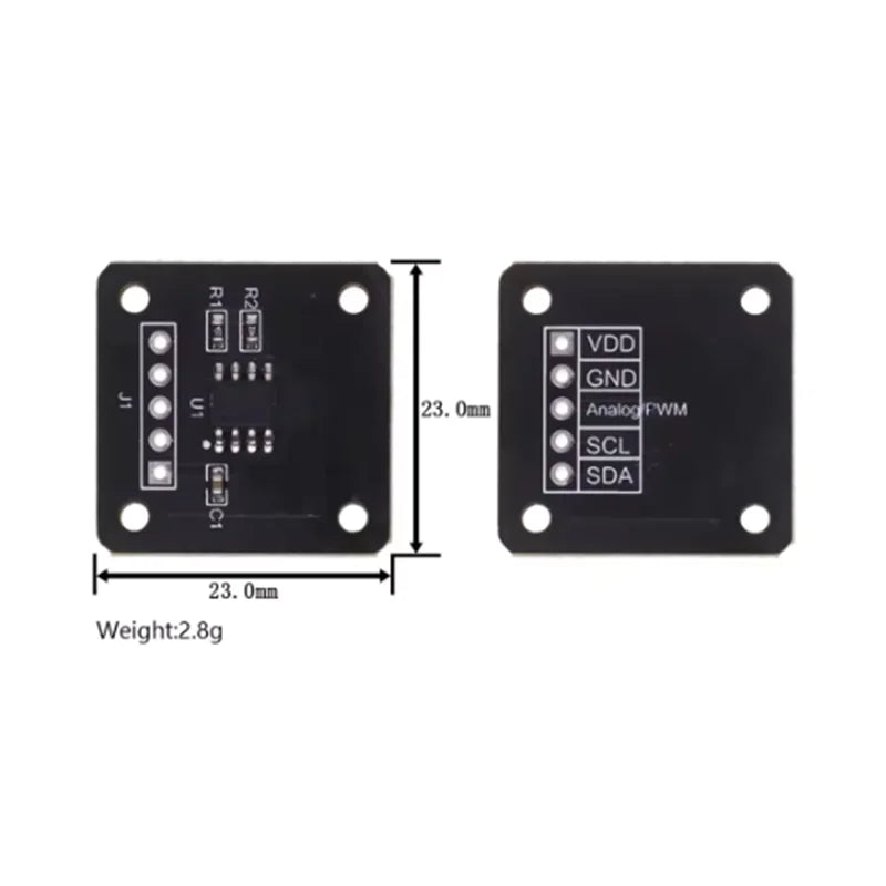 MT6701 magnetic encoder magnetic induction angle measurement sensor module 14bit high precision instead of AS5600
