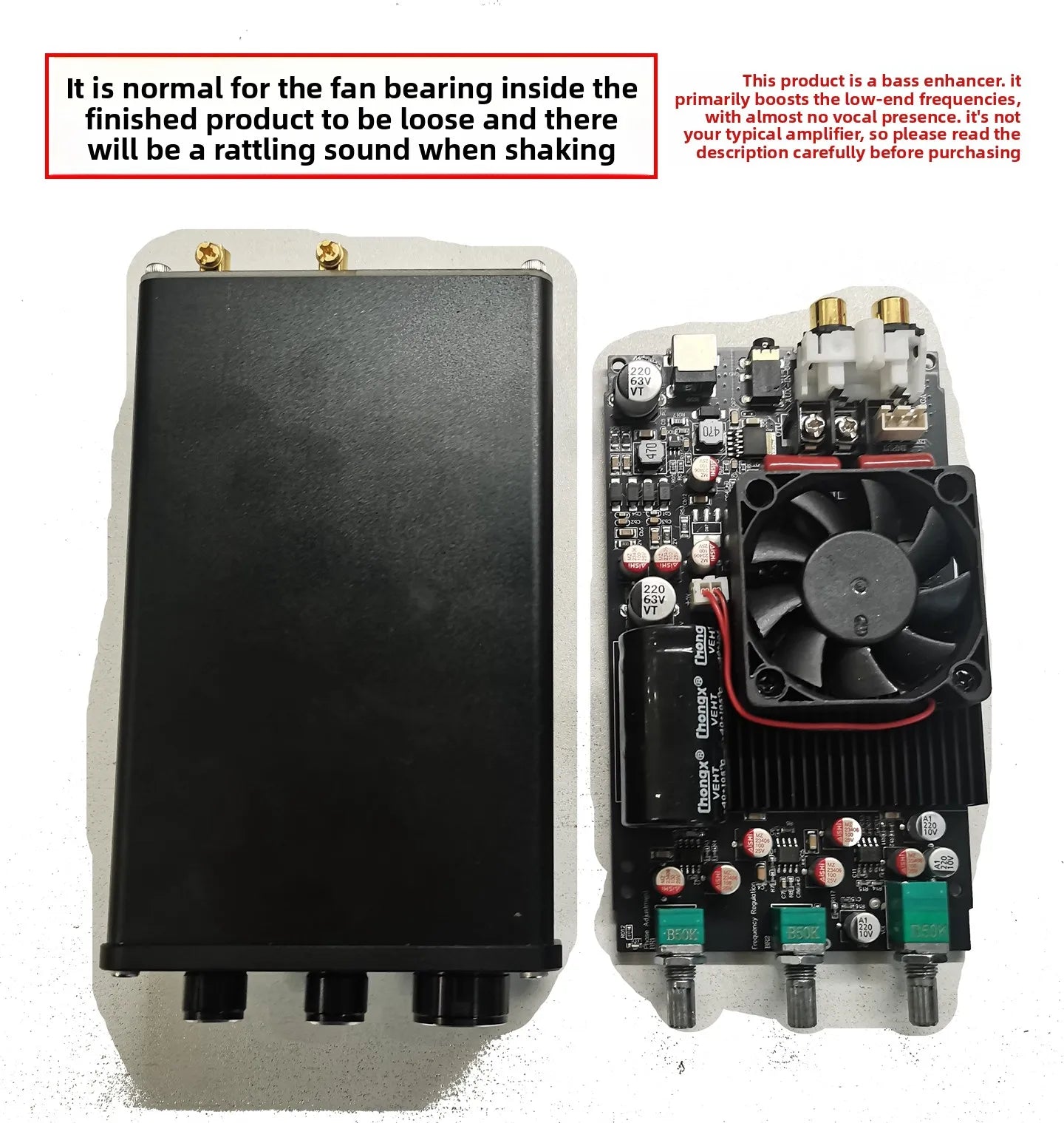 Tpa3255 600w high-power professional-grade subwoofer digital amplifier board - ready-to-use, adjustable low-frequency response
