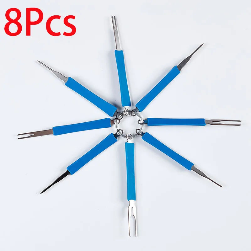 8-38Pcs Car Terminal Removal Tool Kit Depinning Tool Electrical Connector Pin Removal Car Optional Wire Terminal Removal Tools