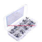100/72pcs Car Fast-blow Glass Fuses Car Glass Tube Fuses 0.2-20A 0.5-30A Assorted Kit for Car Light Inflator vacuum Cleaner