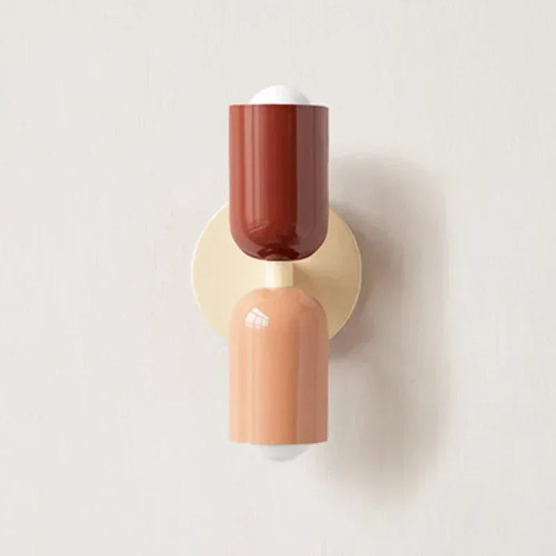 Colorful Bedside Wall Lamp Nordic Living Room Corridor Wall Light Children's Room Macaron Home Interior Decoration Lamp