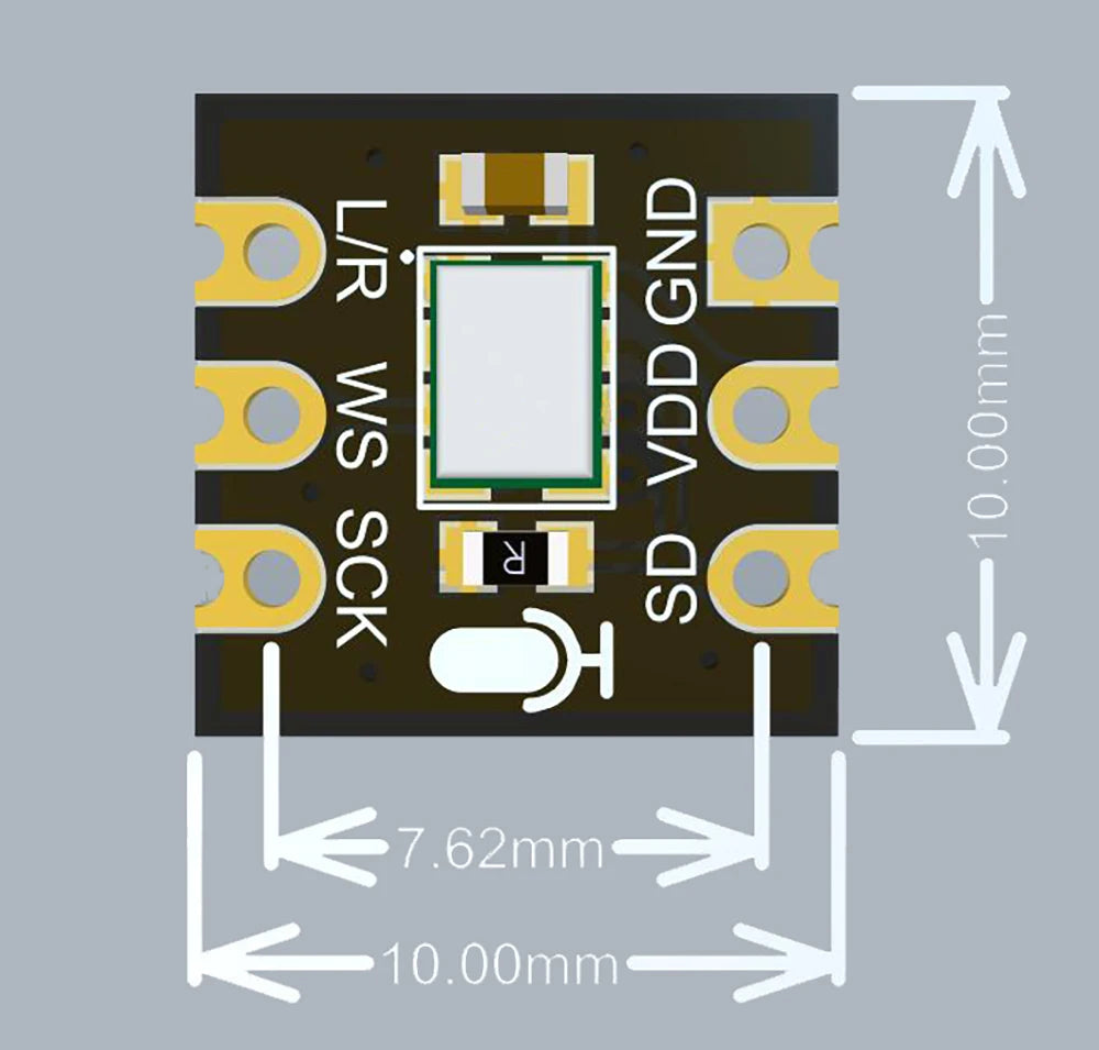 Ms4030 compatible with inmp441 omnidirectional microphone mems high precision low power consumption i2s esp32