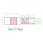 RF Coaxial Connector MMCX-JB2 Crimping RG316 174 MCX-J-1.5 Male MCX-K-1.5 Female Adapter