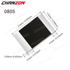 100Pcs/Lot 0805 1% High Precision SMD Resistor 0ohm 330 470 1K 39K 43K 47K 56K 62K 68K 75K 82K Ohm 1/8W Surface Mount Resistance