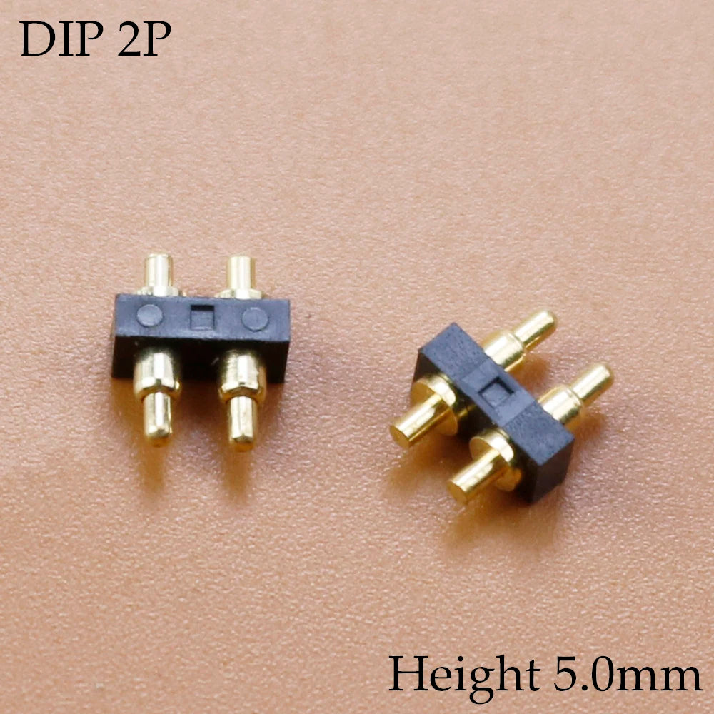 1 Piece FOR DIP Pogo Pin Connector Spring Loaded Contact Test Probe Power Charging Connector Pin 2.54 Mesh