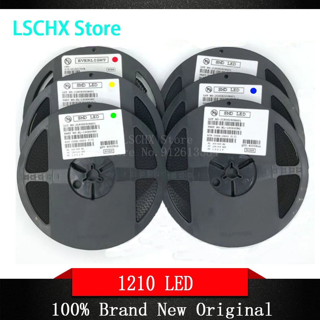 1Reel 2000pcs 1210 3528 SMD LED diodes light yellow red green blue White Hot sale