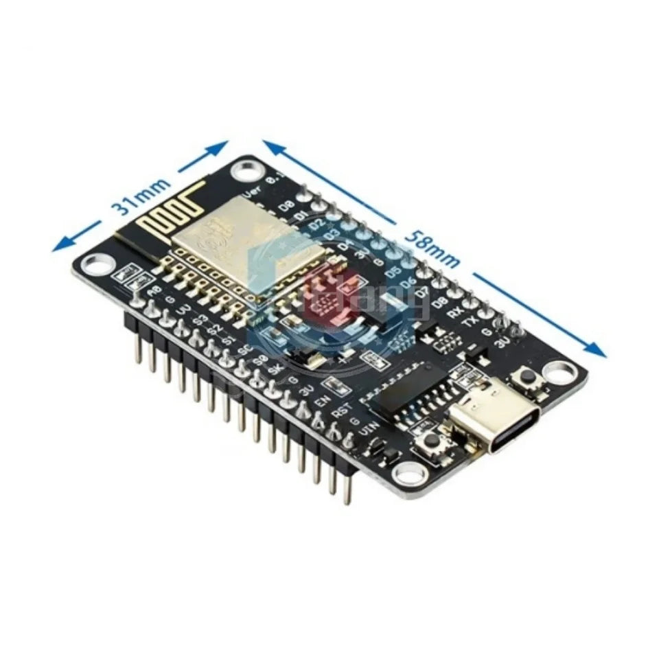 ESP8266 serial port Wireless wifi module NodeMCU Lua V3 Internet of Things development board Expansion plate CH340 TYPE-C
