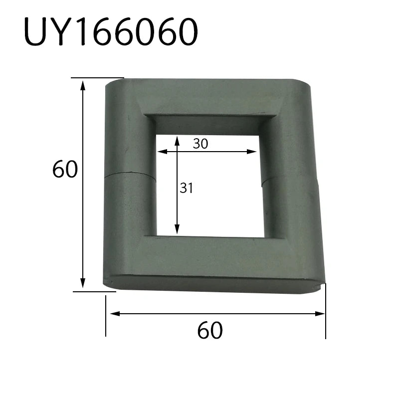 1Pair Balun bead UY1658/60 UU shape power transformer ferrite core 58x 58 60x60 60x62 Zinc ferrite MnZn PC40