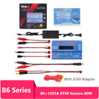 Digital Imax B6 80W Lipo Battery Balance Charger with T /XT60 /Tamiya /Mini Tamiya for 2S 3S 4S 5S 6S RC Lipo Car Boat Toy