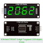 2~50Pcs TM1637 0.56 Inch 4 Digit 7 Segment LED Digital Tube Display Module With Clock Dot For Arduino Electronic Clock Project