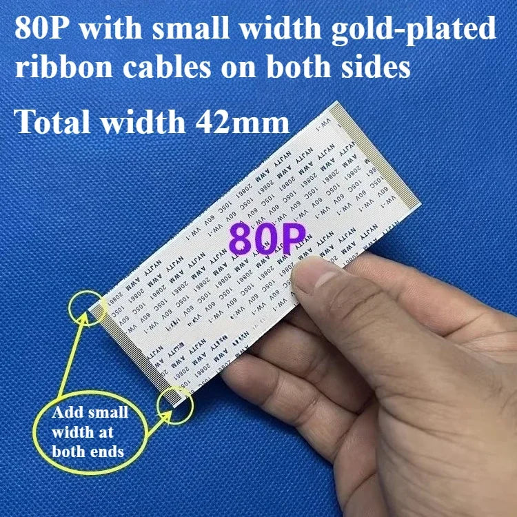 1PCS AWM 20706/20861 Flexible Flat Cable, Gold-Plated FFC FPC 0.5mm Pitch 40-96Pin 105C 60V VW-1 Ribbon Cable
