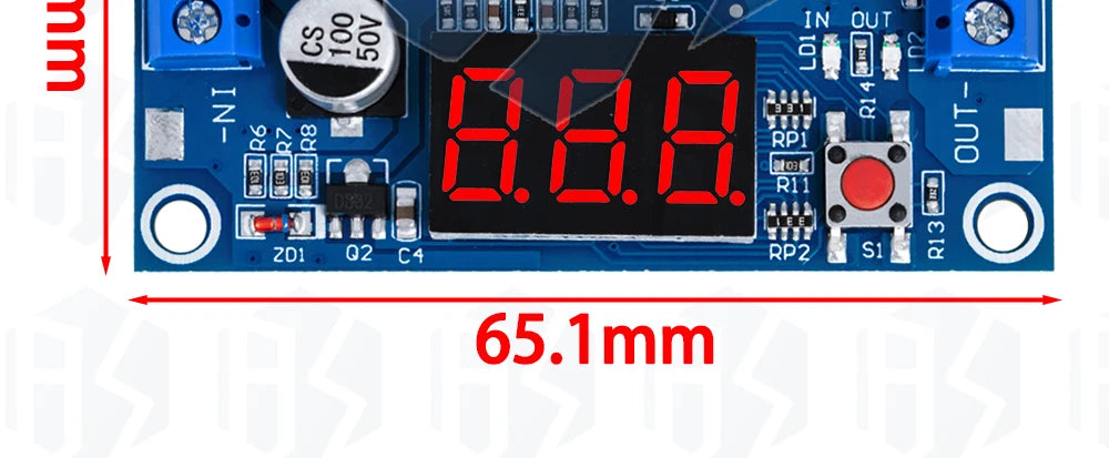 DC-DC XL6009 Digital Boost Step Up Power Supply Module Adjustable 4.5-32V to 5-52V Step-up Voltage Regulator With LED Voltmeter