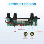 2*10W Bluetooth 5.0 MP3 Decoder Board 20W Amplifier Audio Player 5V DIY MP3 Player Car FM Radio Module TF USB Mic Record