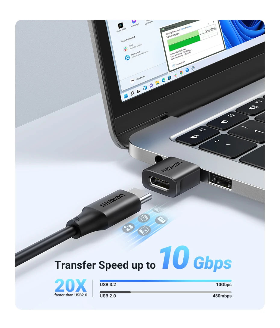 UGREEN USB 3.1 Type C OTG Adapter USB A Male to USB C Female Cable Converters For Macbook Samsung S10 Huawei USB To Type-c OTG