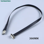 1/2PCS USB C Type-C USB FPC Soft Flat Cable Male To Male Charging Wire Fast Charge Cable Extention for Phone 75/150/300mm