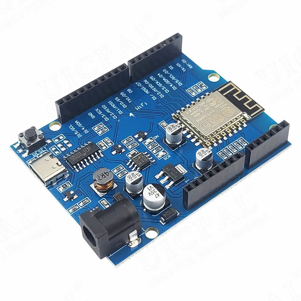 D1 ESP-12F 2.4G WiFi R3 Development Board Module for Arduino IDE CH340C USB Type-C ESP-8266EX ESP 12F ESP8266