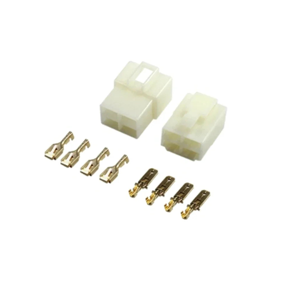 1/5Sest 6.3mm Multi Pin Auto Wire Connector 1/2/3/4/6/9Pin Male Female Terminal Plug for Car Electric Bike