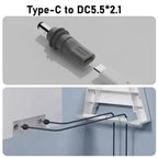 For Starlink Mini PD100W USB C Female to DC5521 Male Connector Charge Barrel Jack Power Adapter C to DC/D to D Power Adapter