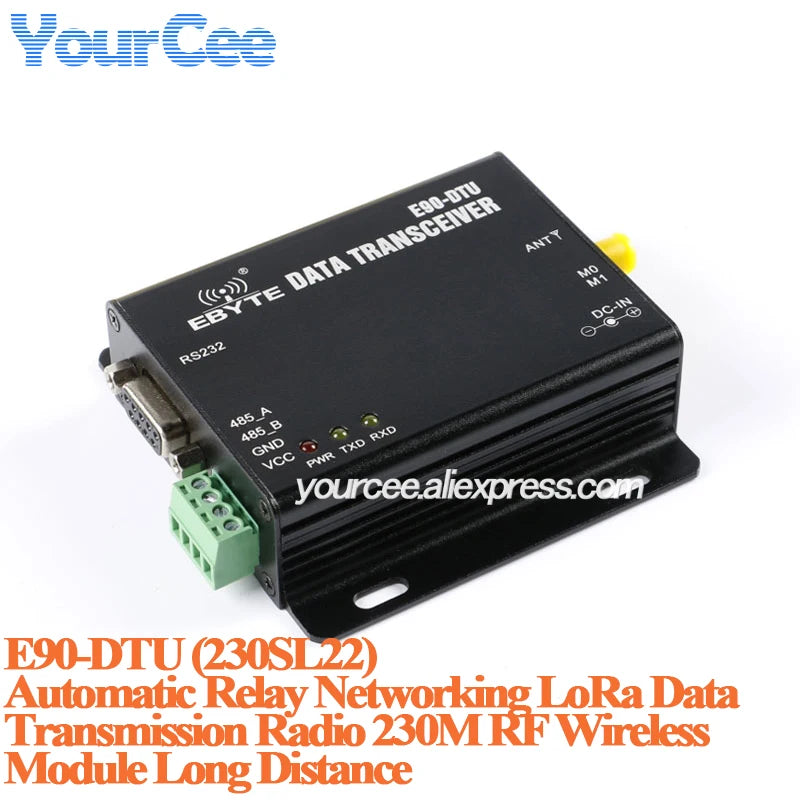 E90-DTU Automatic Relay Networking LoRa Data Transmission Radio RF Wireless Module 230SL22 400SL22 900SL22 E90-DTU 433L30