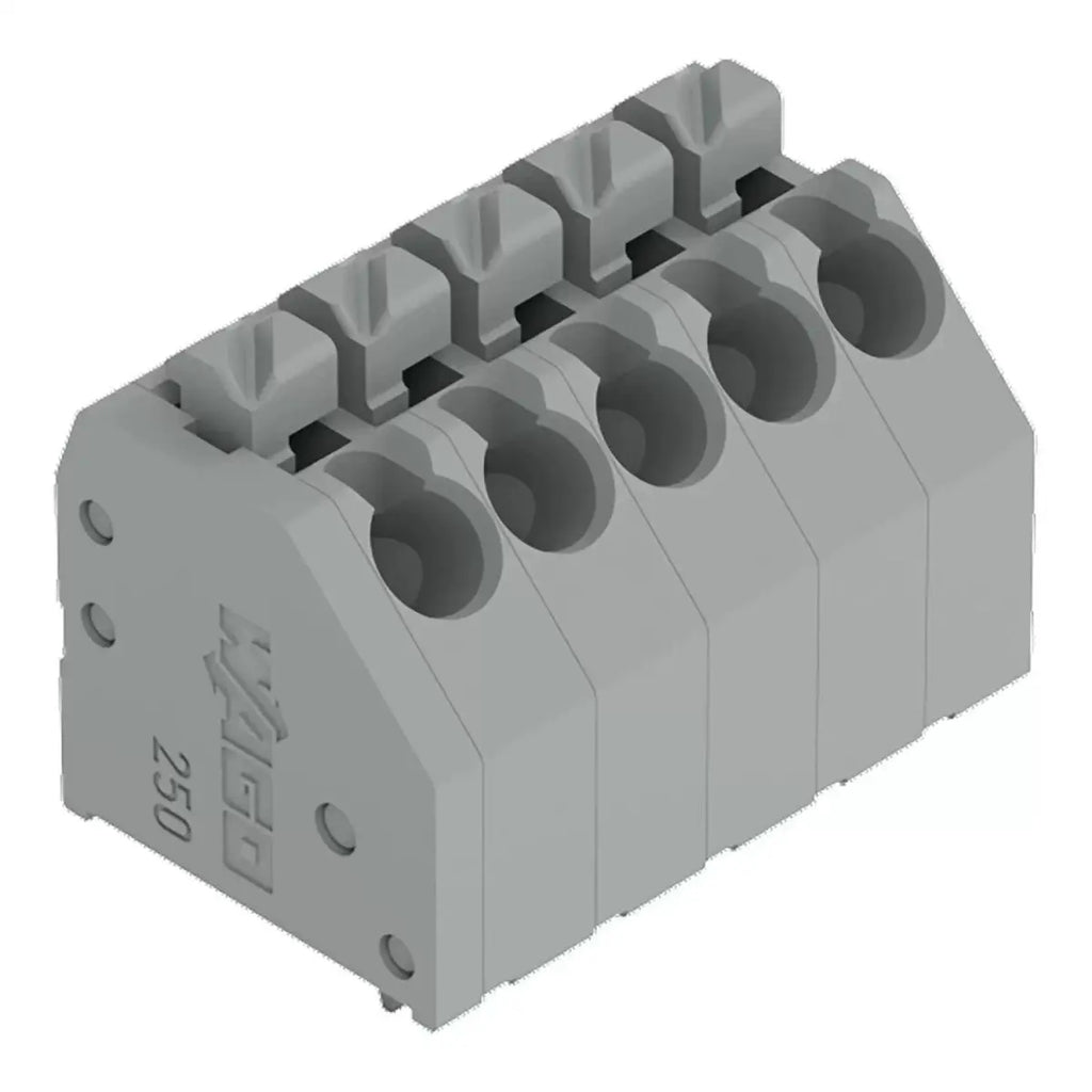 WAGO 250‑102 250‑103 250‑104 250‑105 PCB Terminal Block, 3.5mm Pitch Single Row Solder Pin, Push‑in Cage‑Clamp, Brand New