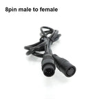 M8 6Pin 8Pin E-bike Line Electric Bicycle Waterproof Connector 1M Speed Sensor Male to Female Extension Cable 28awg 0.7A