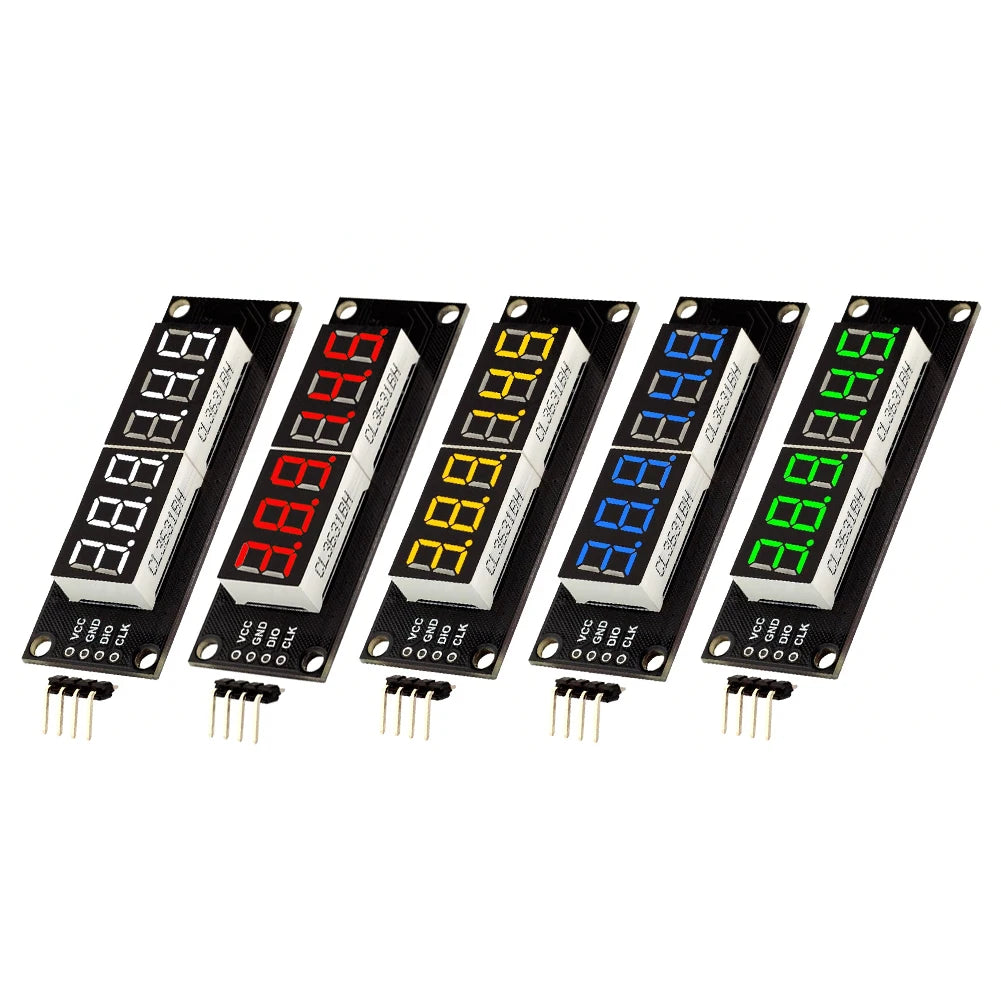 TM1637 LED Display Module for Arduino 6-Digit 7-Segment 0.36''/0.56 Inch Time Clock Indicator Tube Module Red/Blue/Green/Yellow