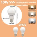 1-10Pack E27 10W LED Bulb Are Equivalent to 100W Incandescent Lamps  110V 220V Ultra-Bright 3000K 6000K For Living Room Use
