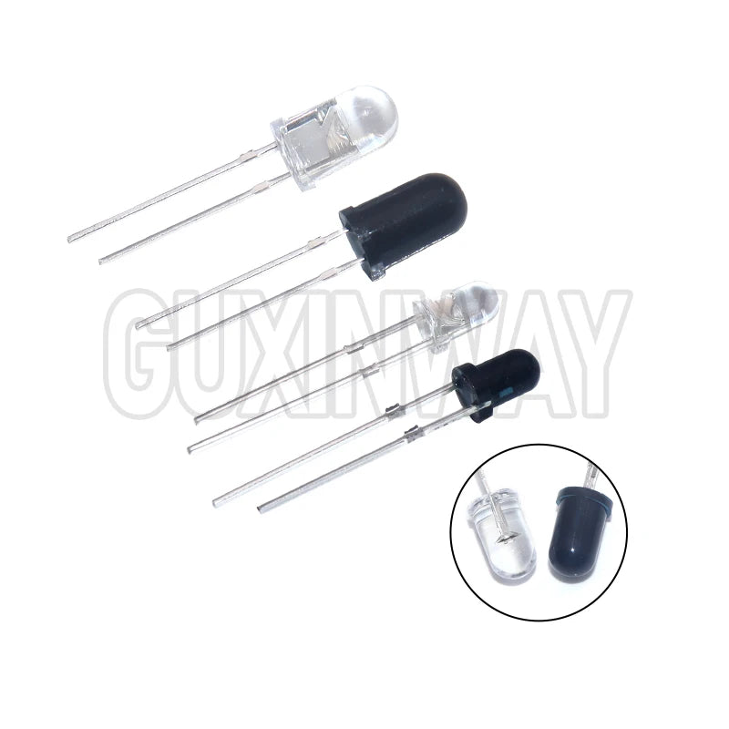 10pairs 3mm 5mm 940nm LEDs Infrared Emitter and IR Receiver Diode F3 F5 Diodes for Arduino DIY